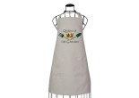 linen style queen of the garden  apron for gardening 